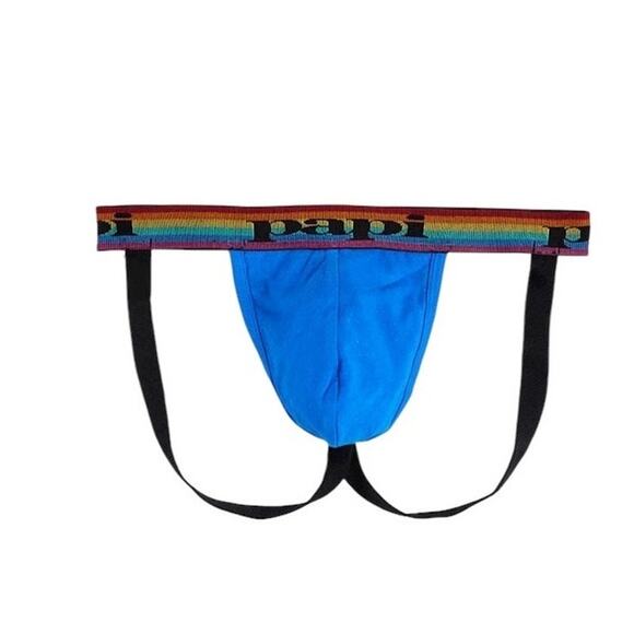 Papi Men's 3-pack Jockstraps Blue Red Black Large - Picture 2 of 7